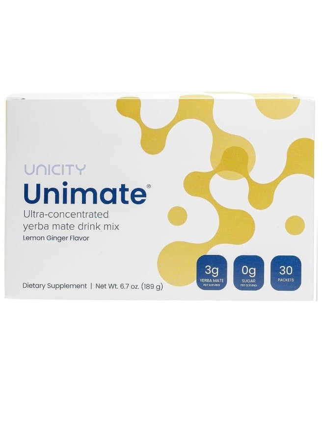 Unicity Unimate Lemon Ginger, 30 Pouches