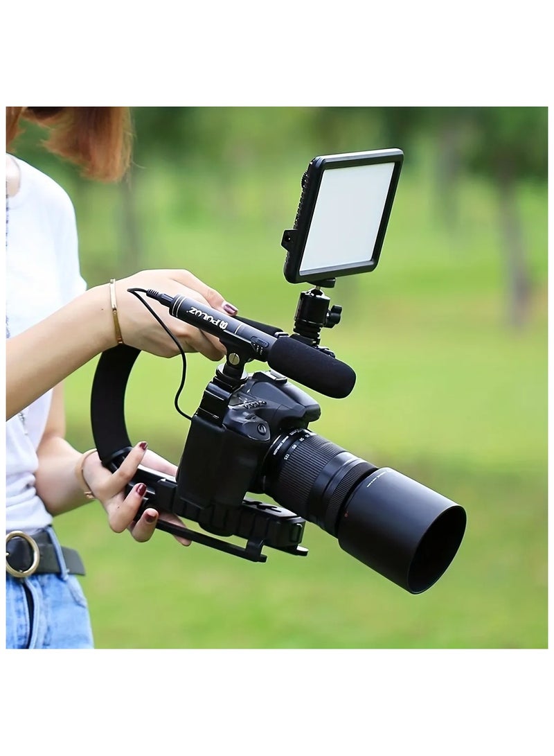 بروماس مجموعة أدوات تثبيت حامل Vlog المحمولة للتصوير الفوتوغرافي والفيديو العالمي لتسجيل فيديو كاميرا الهاتف - Image 4