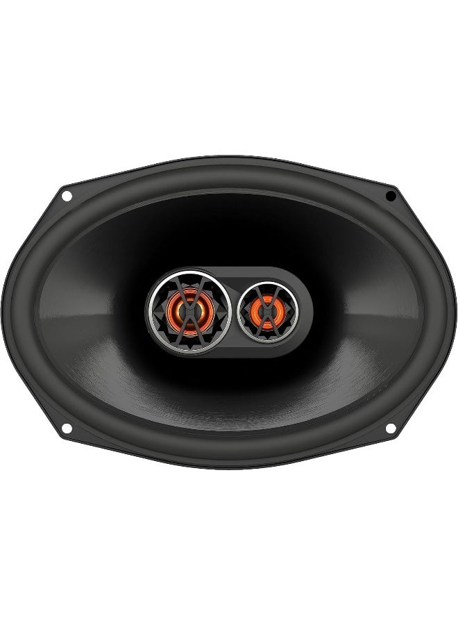 Jbl Club 9630 240 Peak Power Of Each Speaker And RMS 80W Each Speaker 6X9 3 Ohm Club Series 3-Way Uv-Resistant Polypropylene Woofers Coaxial Car Audio Stereo Speakers Grilles Included Bundled With Alphasonik Earbuds - Image 3