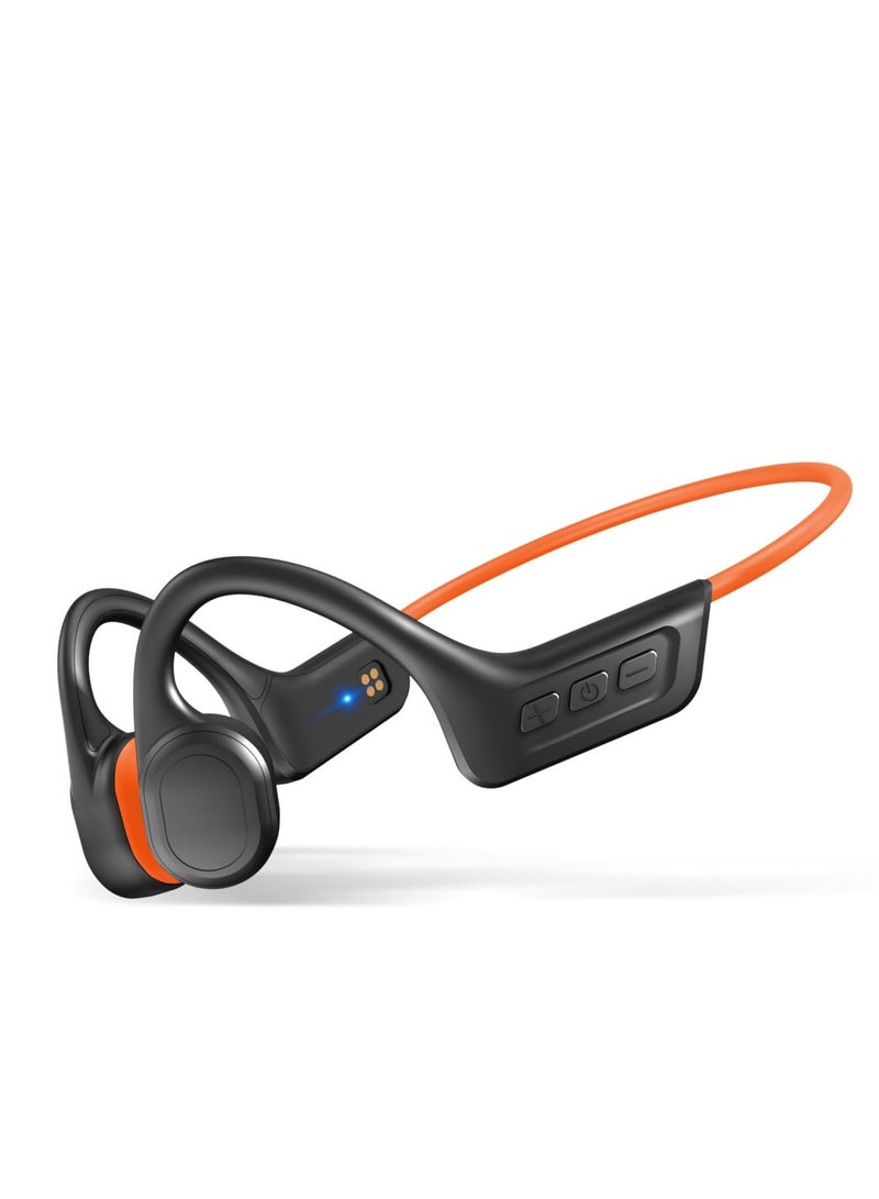 Captaintech Wireless Bone Conduction Headphones, Bluetooth 5.3, IPX7 Waterproof with Built-in Mic, 10H Playtime for Running, Cycling, Gym & Workout - Image 1