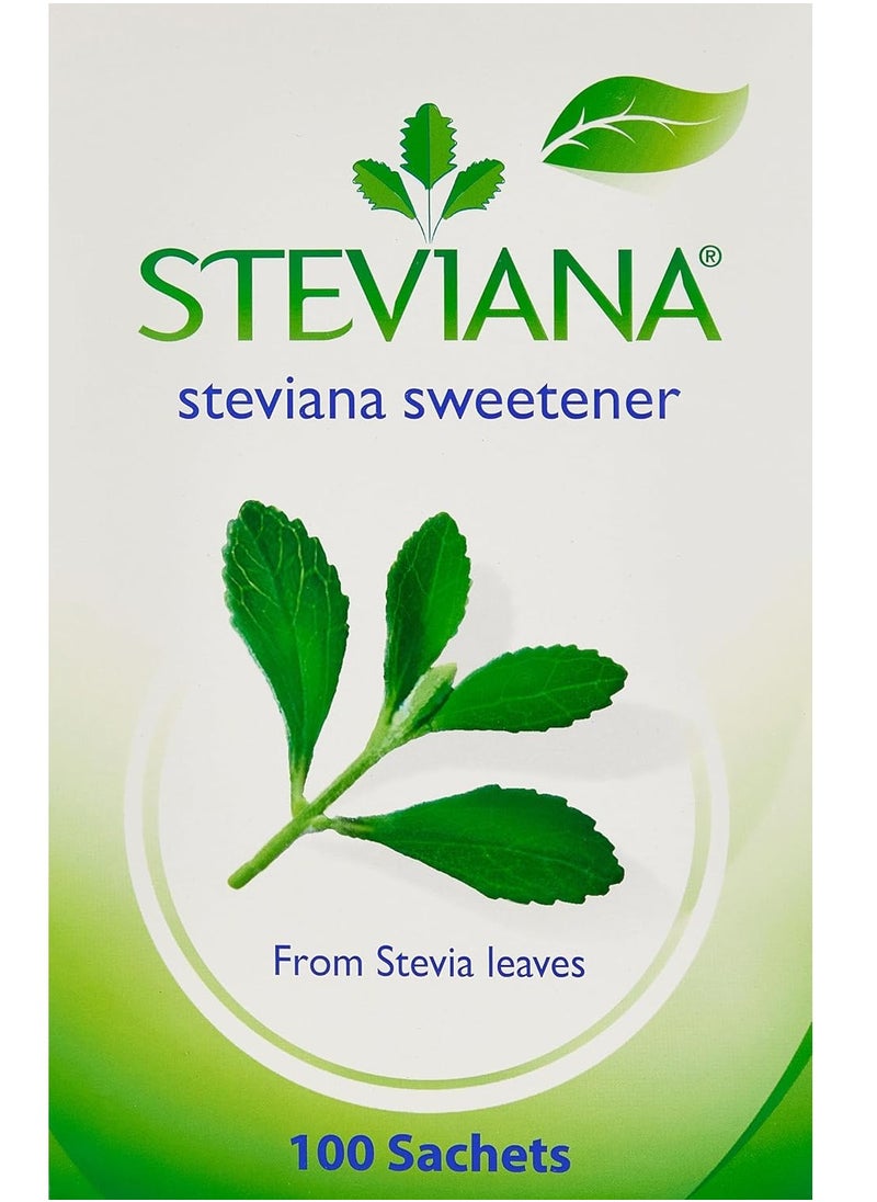 Steviana - Sweetener From Stevia Leaves 100 Sachets 250 G - Image 1
