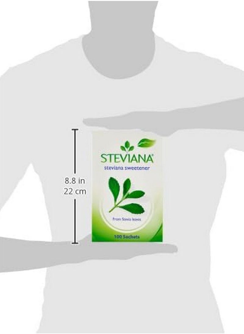 Steviana - Sweetener From Stevia Leaves 100 Sachets 250 G - Image 1
