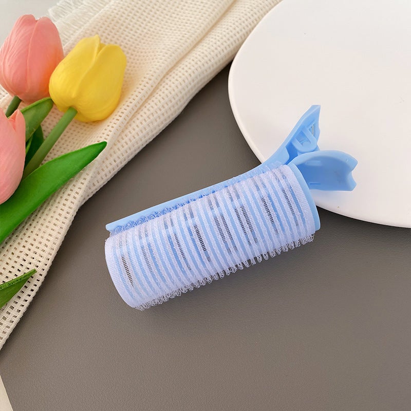 Generic Air Bangs Curling Rod Fluffy Clip No-Trace Hairpin Blue 