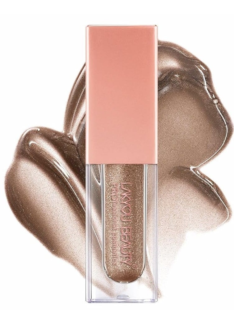 LAKYOU BEAUTY LAKYOU BEAUTY Metallic Glow Liquid Eyeshadow  Shade 1   Bold and Shimmery Metallic Finish  - Image 1
