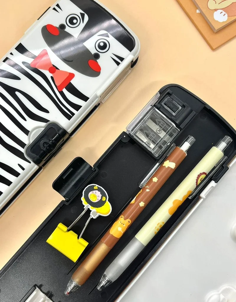 Kağıt Gemi Dükkan Paper Ship Shop Zebra Pattern Double Sided Pencil Box