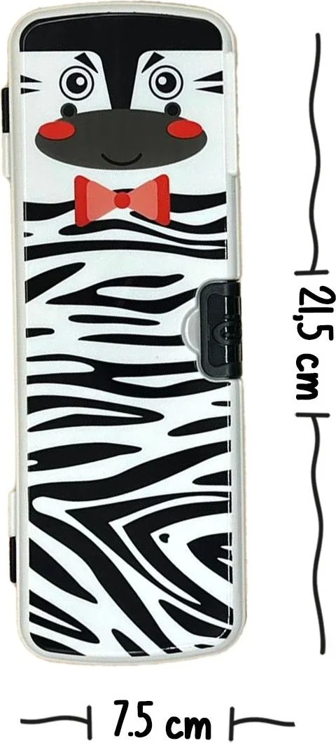 Kağıt Gemi Dükkan Paper Ship Shop Zebra Pattern Double Sided Pencil Box