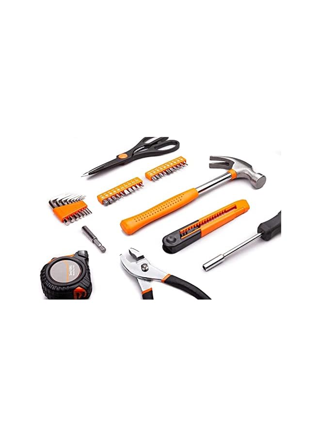 PROMASS Orange 39-Piece Tool Set - General Household Hand Tool Kit with Plastic Toolbox Storage Case - Image 5