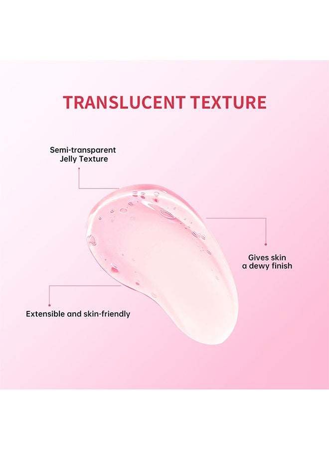 lakerain Jelly Dew Primer - Gel-Based & Hydrating Face Primer, Fruit Jelly Makeup Primer For Flawless, Smooth Skin & Long-Lasting Makeup, Fills In Pores & Fine Lines #02 Peach - Image 5