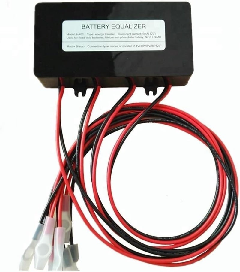 موازن البطارية HA02 لـ 4 قطع من بطاريات الرصاص الحمضية أو الليثيوم بجهد 2.4V/3.6V/6V/9V/12V - Image 1