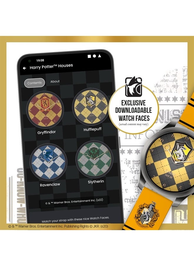 MobyFox - Harry Potter – Hufflepuff Samsung & Android Smartwatch Band – Officially Licensed (watch not included) - 22mm - Image 1