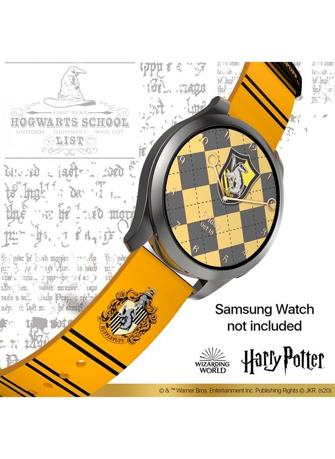MobyFox - Harry Potter – Hufflepuff Samsung & Android Smartwatch Band – Officially Licensed (watch not included) - 22mm - Image 1