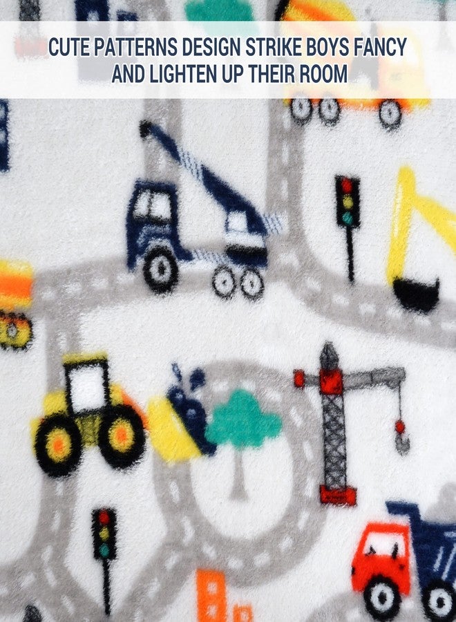 Softan Truck Blanket for Boys, Kids Throw Blanket for Boys and Girls Soft Cozy Flannel, Cute Truck Blanket for Sofa Couch Bed, Christmas Birthday Gift for Kids, 50x60 Inches - Image 3