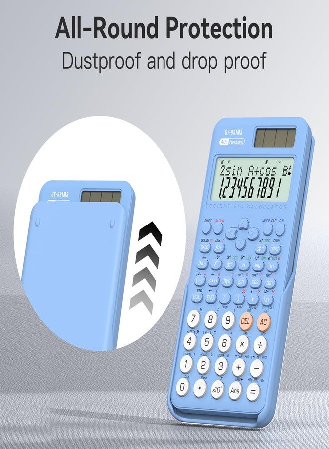 ROATEE Scientific Calculator for Students, 2-Line Display Science Calculator with 401 Functions,Desktop Math Calulator for School,Office - Image 3