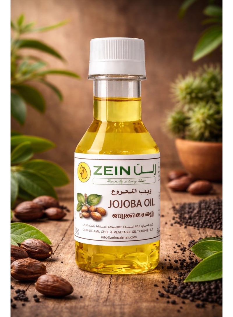 Zein Jojoba Oil Pure Cold Pressed – Zait Al Jojoba Natural Oil for Skin, Hair & Wellness Support – Lightweight Moisturizing Oil Rich in Vitamins – 100ml - Image 1