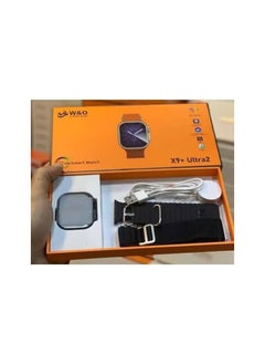 W&O The X9 Ultra 2 Plus watch combines elegant design with advanced features, making it a suitable choice for technology and fitness lovers.  The ability to customize watch faces, control music, compass, prayer and praise times, and voice recording. Blak color  - Image 1