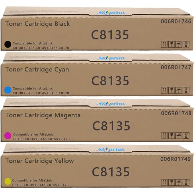 خرطوشة حبر عالية الإنتاجية C8130 C8135 C8145 C8155 C8170 متوافقة مع زيروكس 006R01746 006R01747 006R01748 006R01749 للاستخدام مع طابعة ALTALINK C8130 C8135 C8145 C8155 C8170 - Image 1