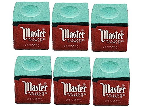 Master طباشير بلياردو خضراء ماستر نصف دزينة (6 قطع) - Image 2
