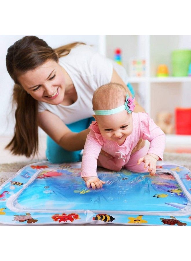 MOBDESK Baby Kids Water Play Mat Toys Inflatable Tummy Time Leakproof Water Play Mat Fun Activity Play Center Indoor And Outdoor Water Play Mat For Baby (Regular) - Image 5