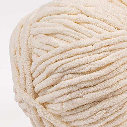 Crafted By Catherine Blanket Solid Yarn - 2 Pack (213 Yards Each Skein), Antique White, Gauge 6 Super Bulky - Image 2