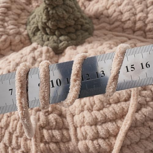 Crafted By Catherine Blanket Solid Yarn - 2 Pack (213 Yards Each Skein), Antique White, Gauge 6 Super Bulky - Image 3