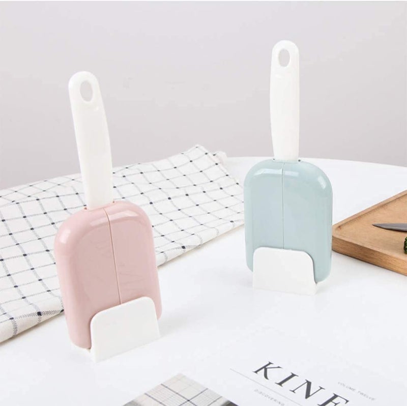 KolorFish 2 Sets Standing Rice Spoon Dust Cover Rice Scoop Storage Rack Holder Automatic Opening Closing Kitchen Utensils (Green) - Image 5