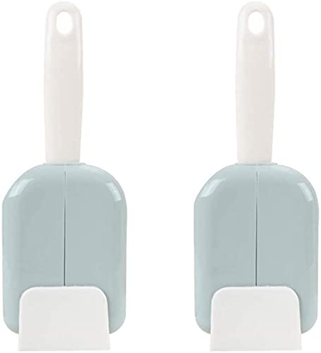 KolorFish 2 Sets Standing Rice Spoon Dust Cover Rice Scoop Storage Rack Holder Automatic Opening Closing Kitchen Utensils (Green) - Image 1