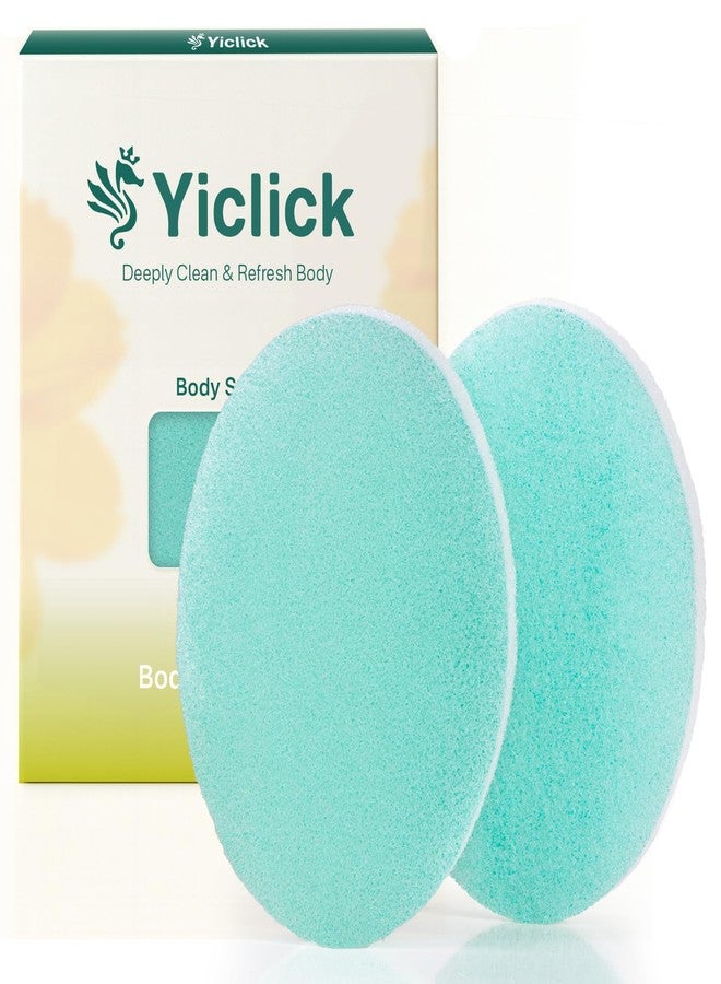 Yiclick Exfoliating Facial Sponge - Daily Cleansing Face Scrubber Exfoliator, Reusable Exfoliating Pads, Makeup Blackhead Remover Tools, Face Scrub Brush, Body Scrubber Sponge for Shower Bath - Image 1