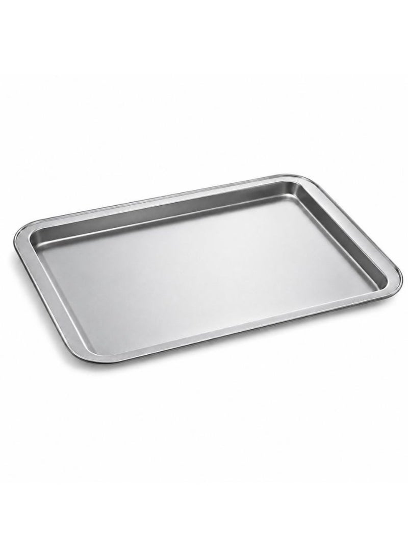 BLACKSTONE Nonstick Cookie Sheet, 47 cm, Oven Safe Up to 230C, Carbon Steel Rectangular Baking Tray for Cookies and Roasting, Black, BCS0702 - Image 1