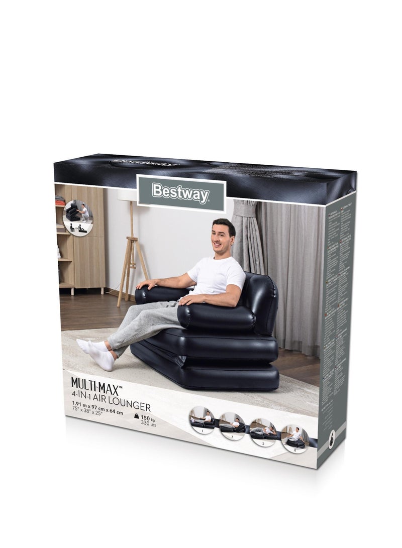 بست واي أريكة هوائية قابلة للنفخ - أريكة مريحة وسهلة التخزين للاستخدام الداخلي والخارجي - مثالية للتخييم والاسترخاء في المنزل - Image 4