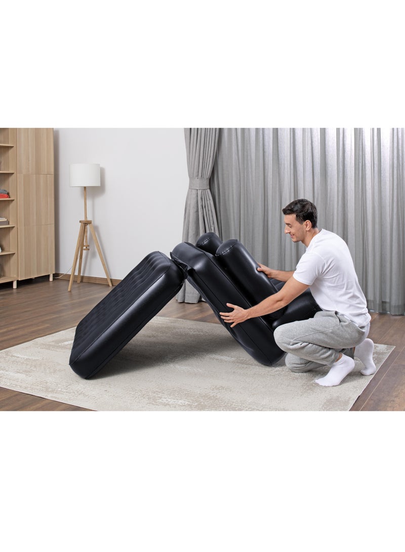 بست واي أريكة هوائية قابلة للنفخ - أريكة مريحة وسهلة التخزين للاستخدام الداخلي والخارجي - مثالية للتخييم والاسترخاء في المنزل - Image 2