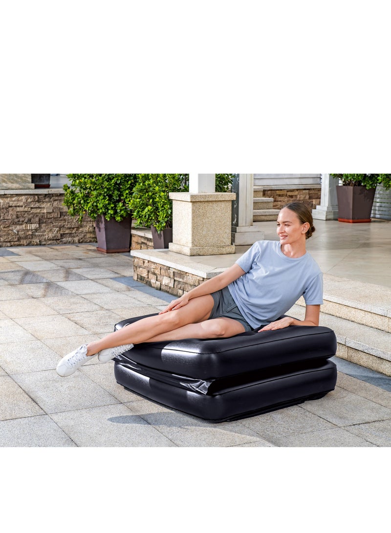 بست واي أريكة هوائية قابلة للنفخ - أريكة مريحة وسهلة التخزين للاستخدام الداخلي والخارجي - مثالية للتخييم والاسترخاء في المنزل - Image 5