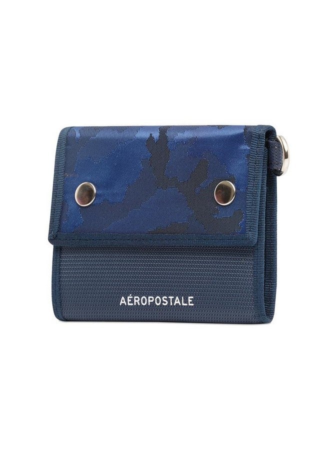 Aeropostale محفظة أيروبوستال للرجال، كحلي-عادي، لاكلاند | محفظة جلدية أصلية للرجال - Image 2