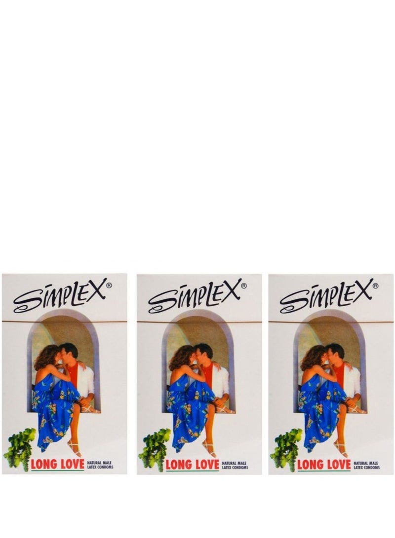 سيمبليكس 3 عبوات من 3 قطع من الواقيات الذكرية - Image 1