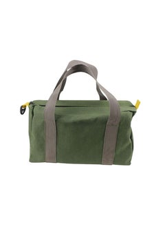 Y&D Canvas Tool Bag, 14 Inch Wide Mouth Heavy Duty Storage Bag with Large Capacity, Tote for Electricians, Power Organizer Pouch, Bags Men (Green)  - Image 1