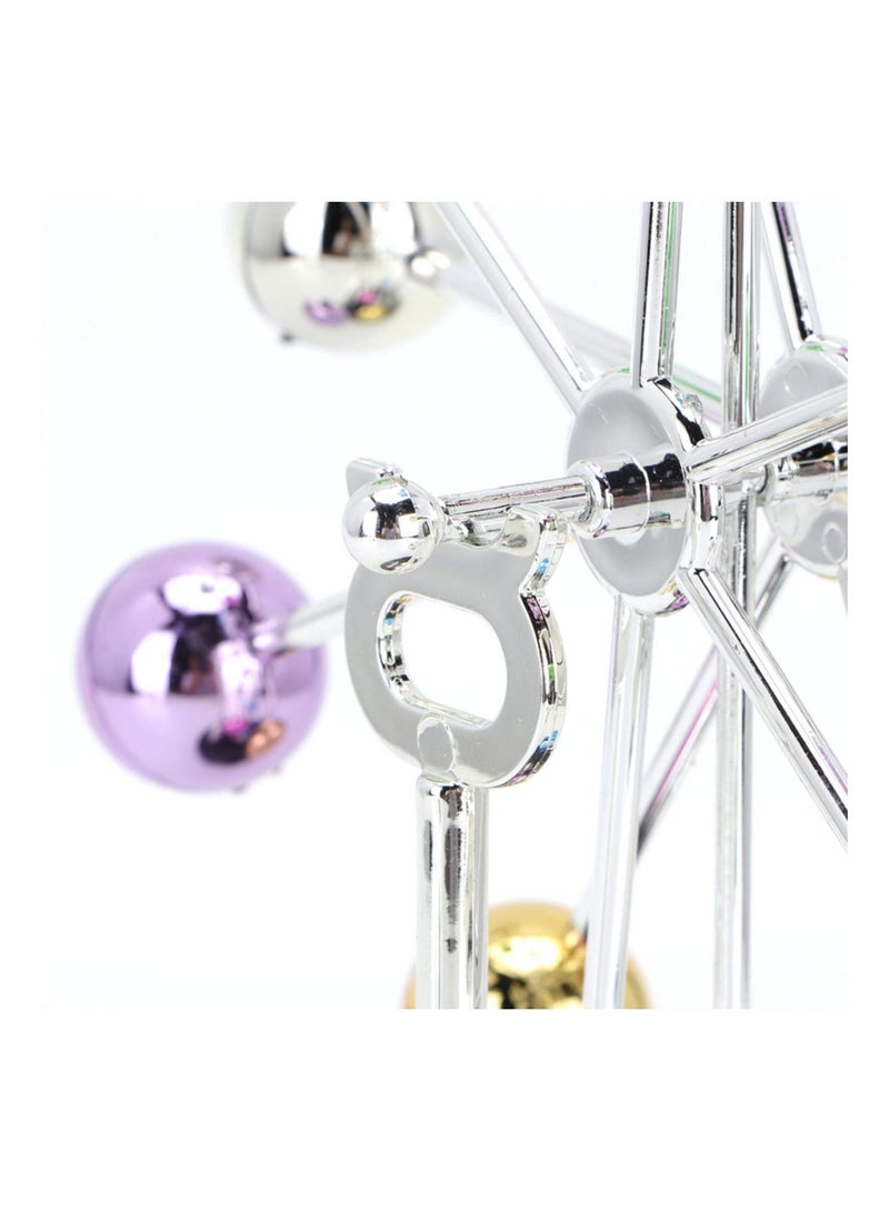 SYOSI Perpetual Motion Desk Ornament, Battery Powered Revolving Ball Device Electronic Desk Toy Desk Wiggle Toy Motion Desk Gadget Electronic Wiggle Gadget Kinetic Swinging Device for Desk Decorations - Image 5