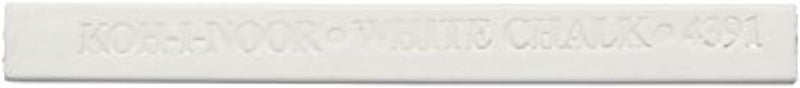 KOH-I-NOOR 4391 7 x 7 drawing chalks carre - white (pack of 18)