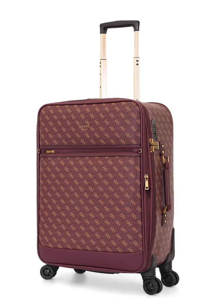 جس طقم حقائب سفر دوارة من الجلد الصناعي الفاخر من جيس بثلاث قطع - عربات سفر أنيقة ومتينة