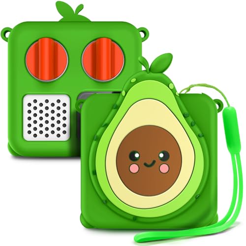 WDHD Silicone Cover Compatible with Yoto Mini Player (2024), Food-Grade Safe Kids Protector | Travel-Friendly Sleeve with Lanyard & Anti-Drop Corner Pads | Shockproof Accessory for Toddlers (Avocado) - Image 1