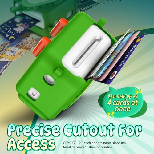 WDHD Silicone Cover Compatible with Yoto Mini Player (2024), Food-Grade Safe Kids Protector | Travel-Friendly Sleeve with Lanyard & Anti-Drop Corner Pads | Shockproof Accessory for Toddlers (Avocado) - Image 3