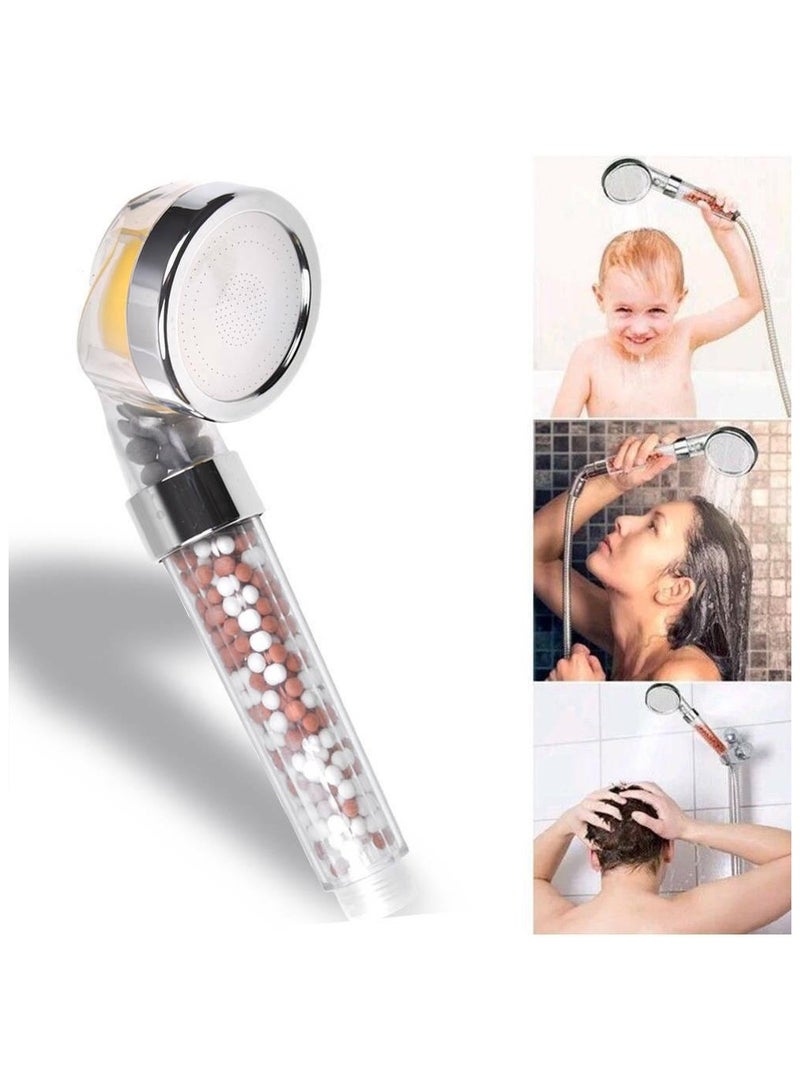 مجموعة 9 قطع من رأس دش معززة بالضغط بعطر الليمون وفلتر أيونات سالبة - Image 3
