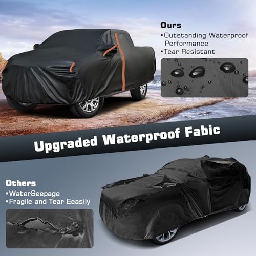 JAOGAUS Waterproof SUV Car Cover Custom Fit for GMC Yukon XL/GMC Denali (2004-2025), All Weather Outdoor SUV Car Covers, Windproof Bands Cover,Reflective Strip for Snow Rain Dust Cover,Sun UV Protect - Image 5