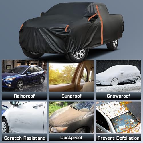 JAOGAUS Waterproof SUV Car Cover Custom Fit for GMC Yukon XL/GMC Denali (2004-2025), All Weather Outdoor SUV Car Covers, Windproof Bands Cover,Reflective Strip for Snow Rain Dust Cover,Sun UV Protect - Image 3