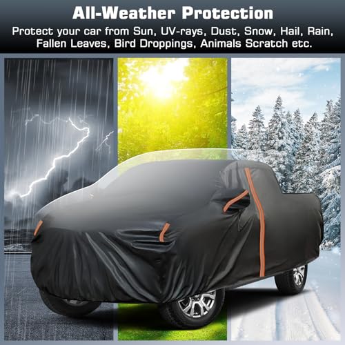 JAOGAUS Waterproof SUV Car Cover Custom Fit for GMC Yukon XL/GMC Denali (2004-2025), All Weather Outdoor SUV Car Covers, Windproof Bands Cover,Reflective Strip for Snow Rain Dust Cover,Sun UV Protect - Image 4