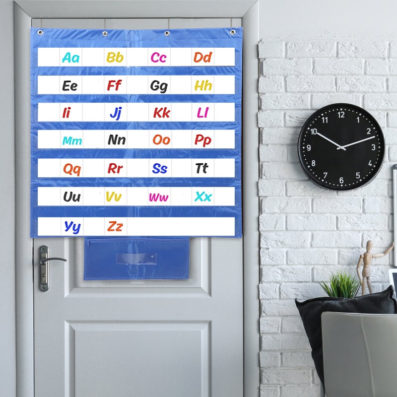Standard Pocket Chart Hanging Pocket Chart Words Cards Pocket Chart for Classroom - Image 3