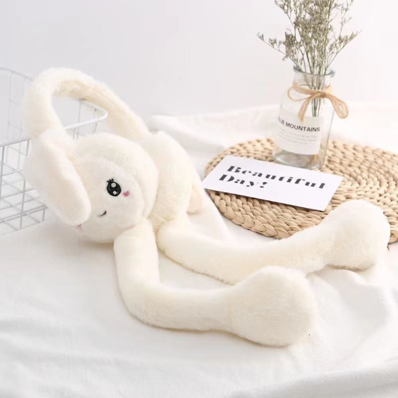 Douyin'S Same Rabbit Earmuffs, Moving Earmuffs, Cute Earmuffs For Kidsren In Winter, Warm And Cold-Proof, Frozen Ear Warmers, Earmuffs - Image 1