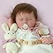 SCOM Lifelike Reborn Baby Dolls Quinbee 20Inch Realistic Reborn Doll Girl Soft Body Eyes Closed Newborn Real Life Baby Doll That Look Real for Kids Age 3 - Image 3