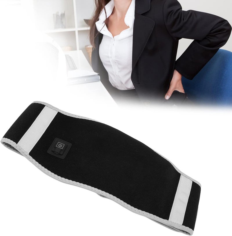 klarako Heating Belt, USB Lower Back Heating Pad Heated Waist Belt Wrap 3 Heat Settings Heated Waist Belt Stomach Massager Abdominal Heated Waist Belt Warming Heat Massager Wrap for Back Waist - Image 1