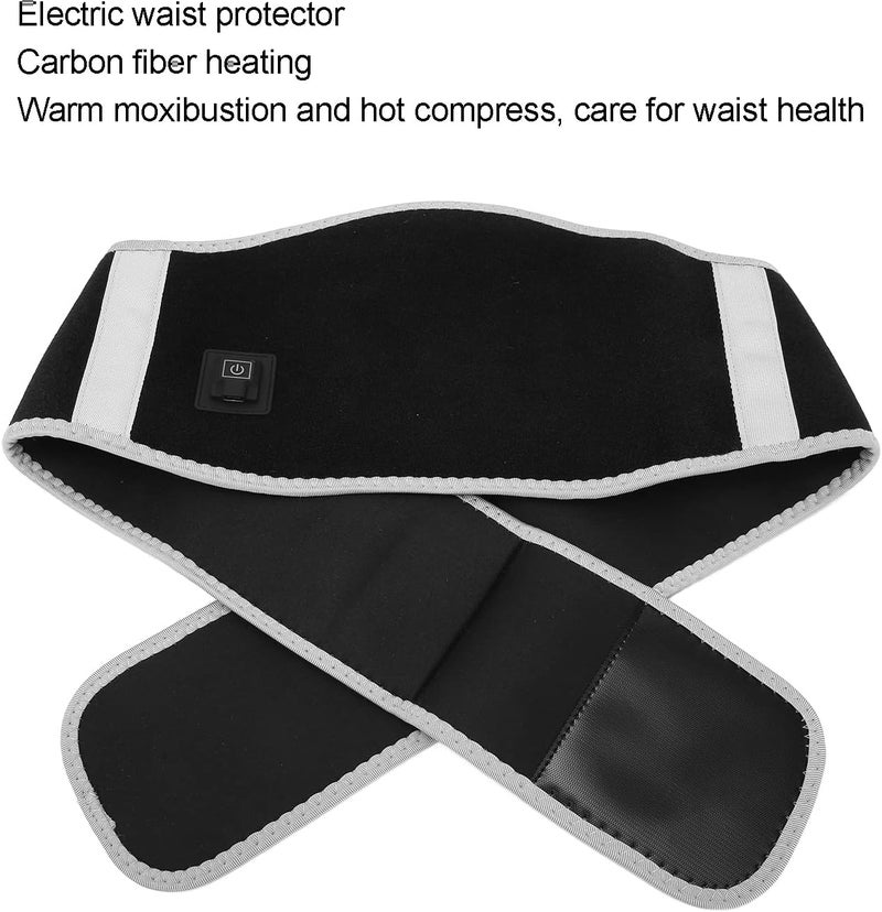 klarako Heating Belt, USB Lower Back Heating Pad Heated Waist Belt Wrap 3 Heat Settings Heated Waist Belt Stomach Massager Abdominal Heated Waist Belt Warming Heat Massager Wrap for Back Waist - Image 3
