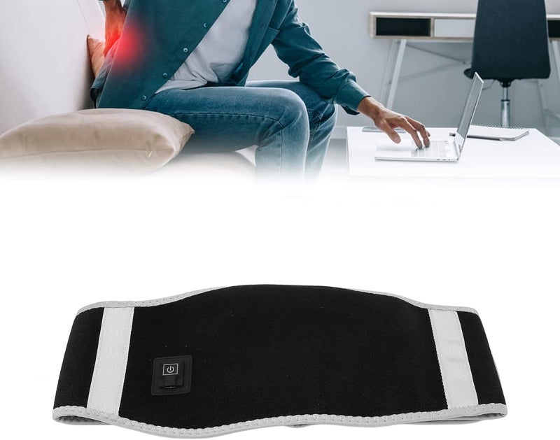 klarako Heating Belt, USB Lower Back Heating Pad Heated Waist Belt Wrap 3 Heat Settings Heated Waist Belt Stomach Massager Abdominal Heated Waist Belt Warming Heat Massager Wrap for Back Waist - Image 2