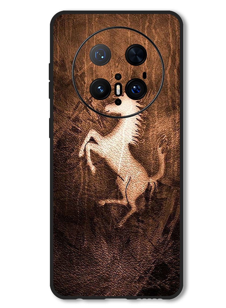 Theodor Case Compatible with Huawei Mate 70 Pro/ 70 Pro + Protection Shockproof Bumper Cover Leather Horse - Image 1